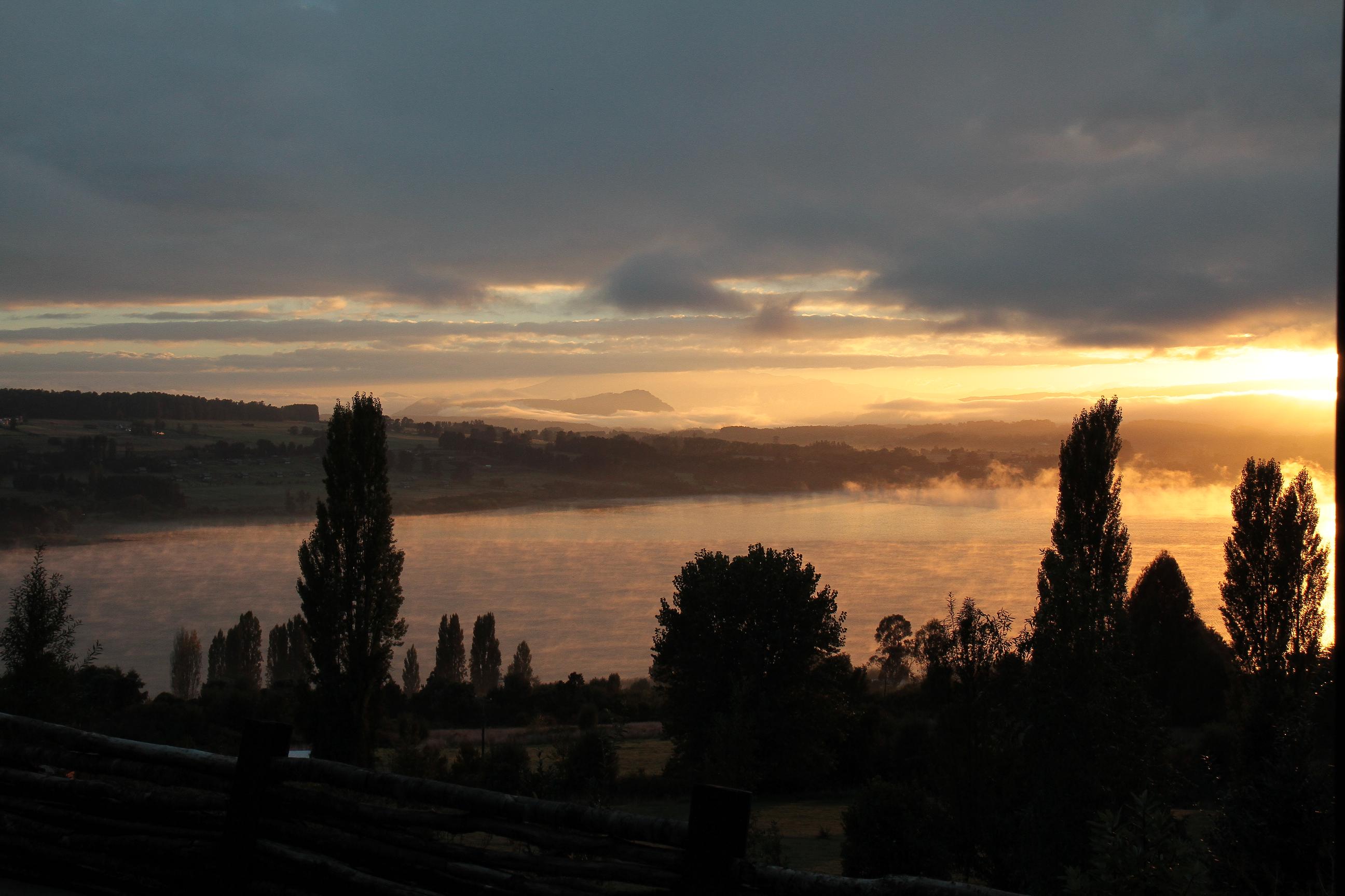 Sunrise, Panguipulli Lake